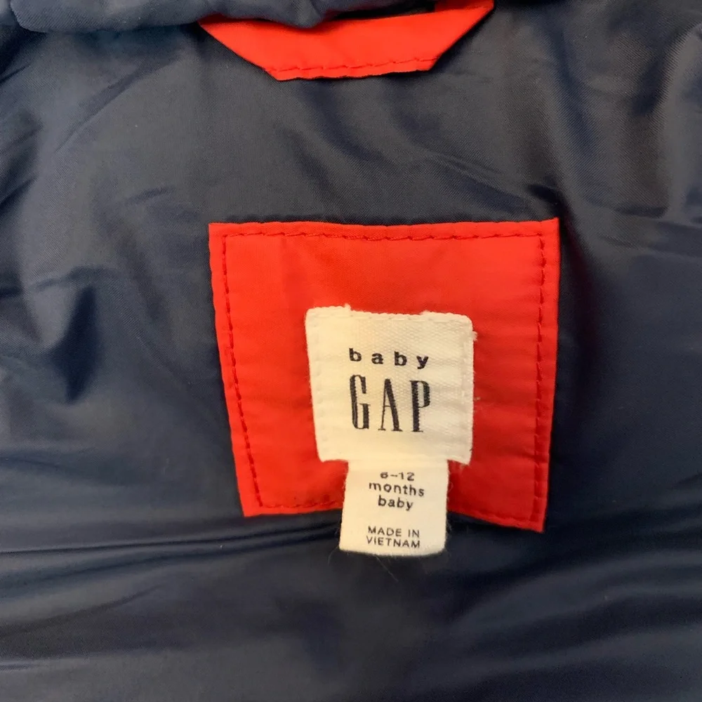 Baby Gap Puffer Vest, 6-12 months